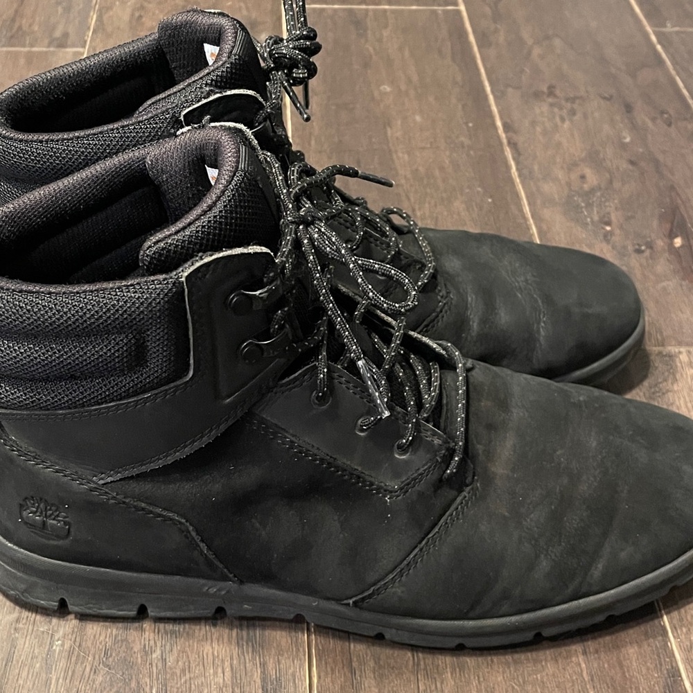 TIMBERLAND GRAYDON MID LIGHTWEIGHT SNEAKER CHUKKA BOOT NUBUCK MENS 9.5 pre owned - Picture 4 of 9
